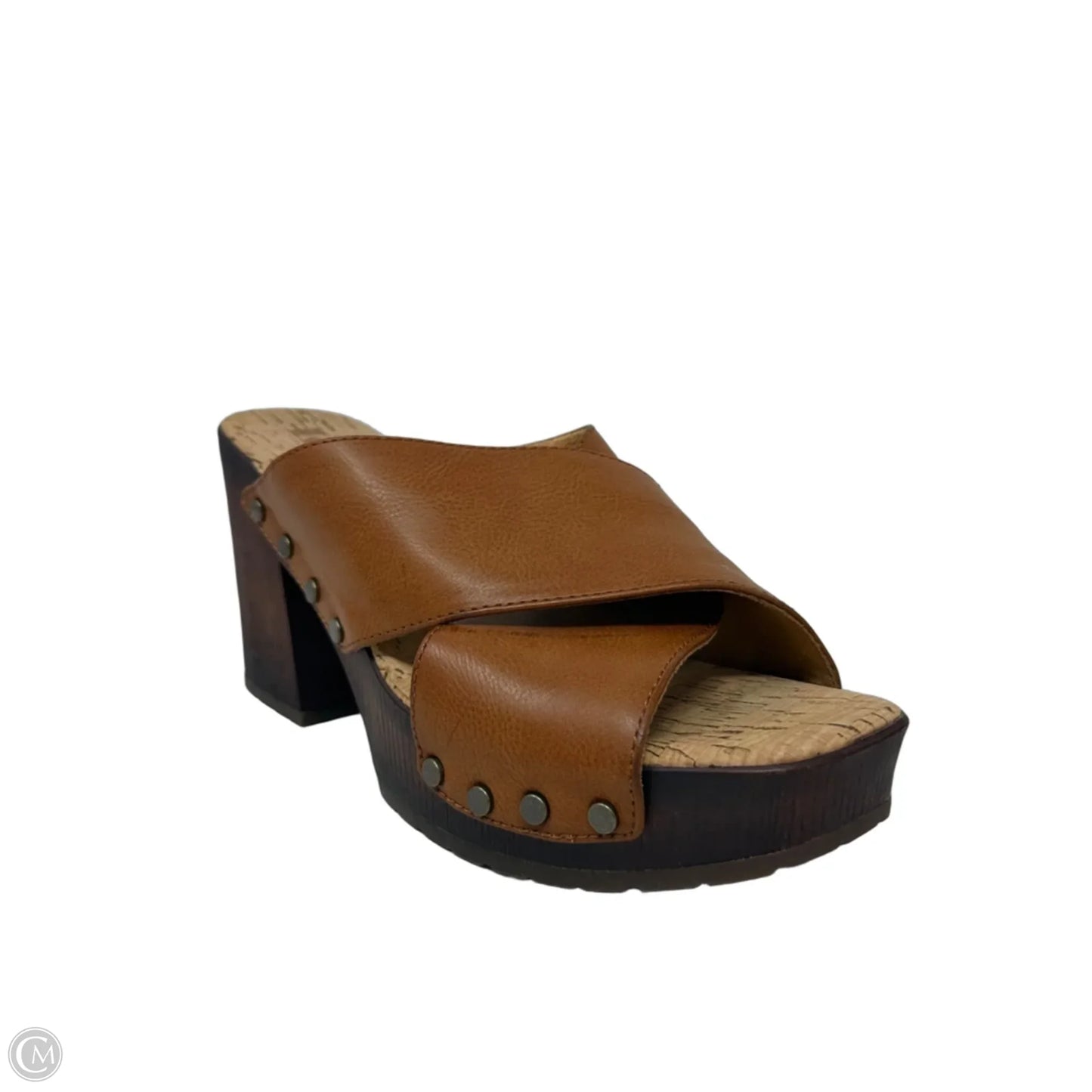 Tatum Slide Platform Sandals By Kork Ease In Brown, Size: 7