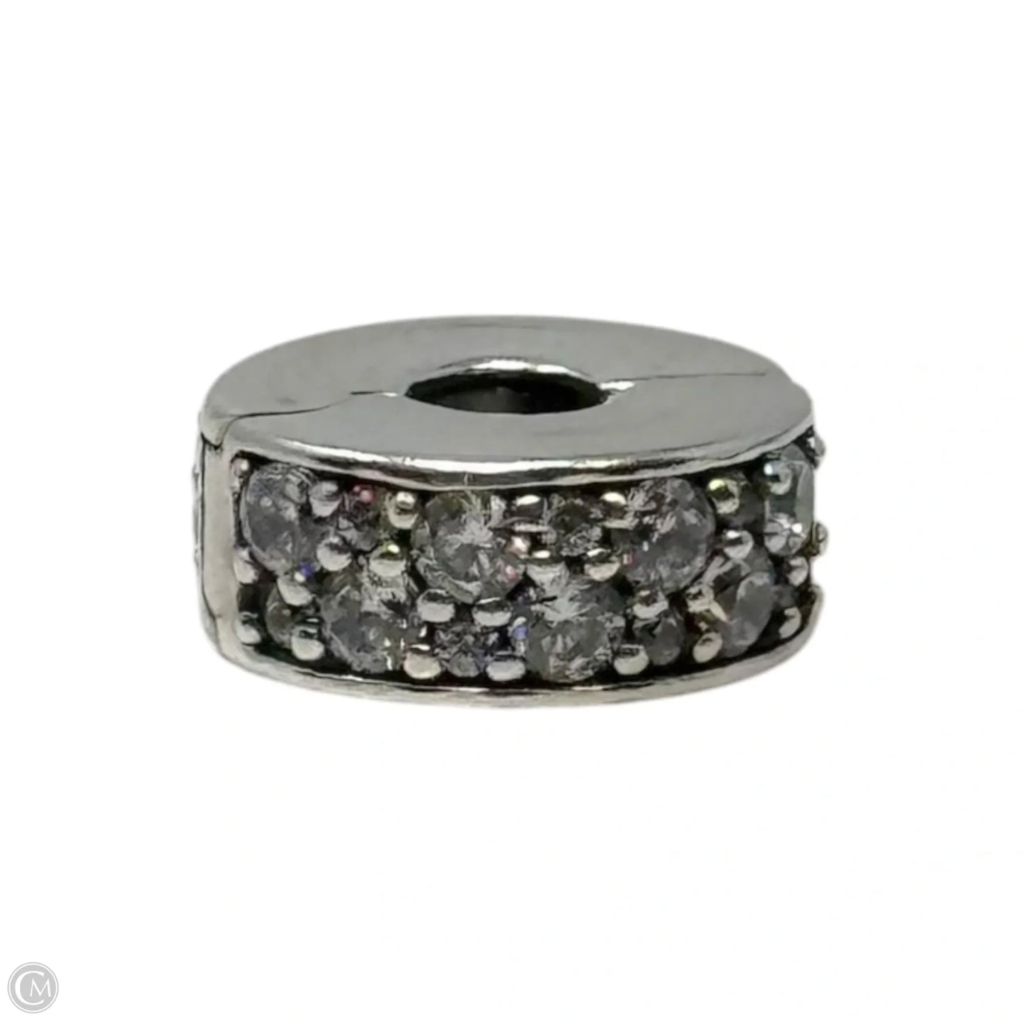 Shining Elegance CZ & Sterling Clip Bracelet Charm By Pandora