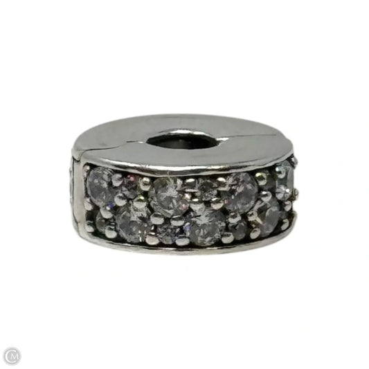Shining Elegance CZ & Sterling Clip Bracelet Charm By Pandora