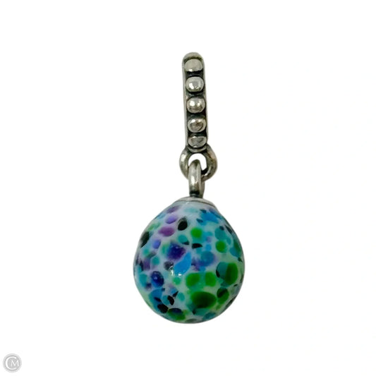 Blue Speckled Beauty Egg Dangle Sterling Silver Bracelet Charm By Pandora