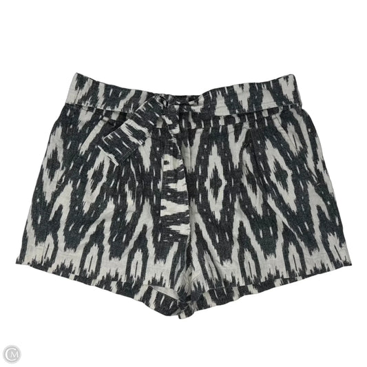 Linen Blend Shorts By J. Crew In Black & Cream, Size: 6