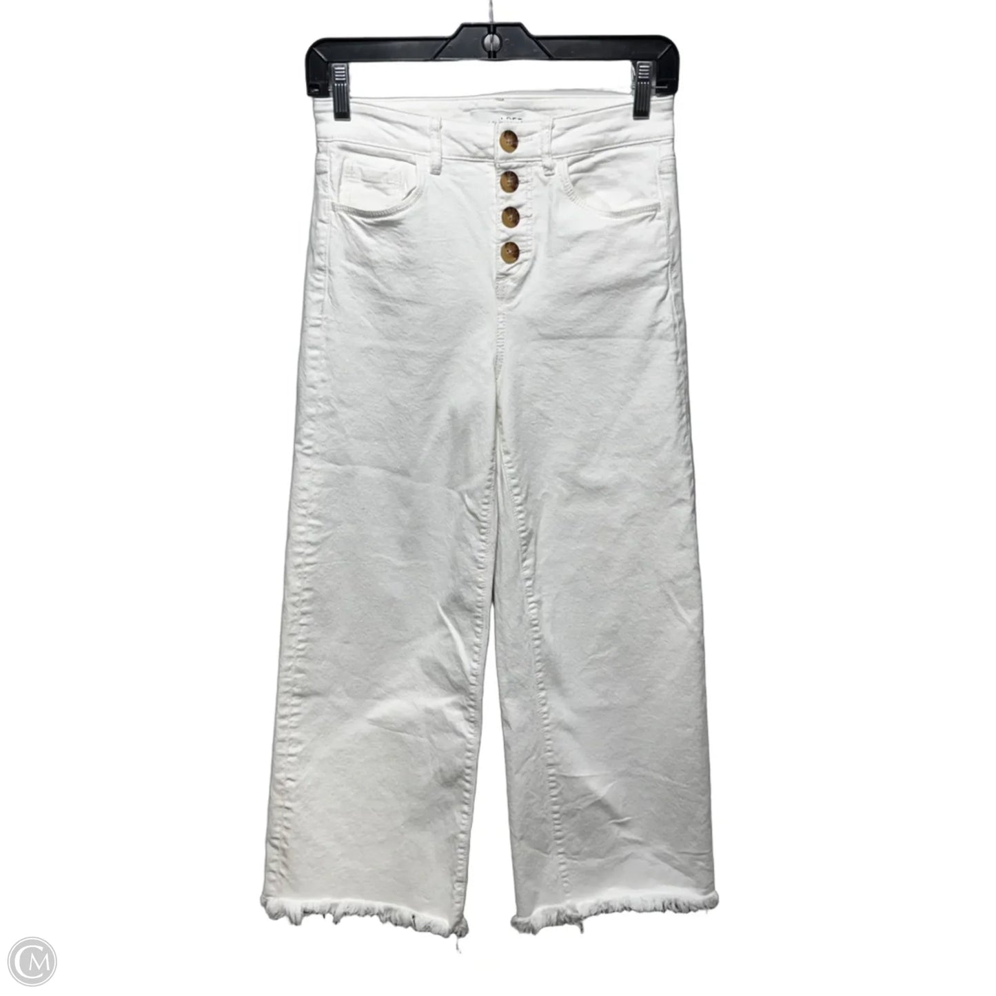 Jeans Cropped By Loft In White, Size: 00/24