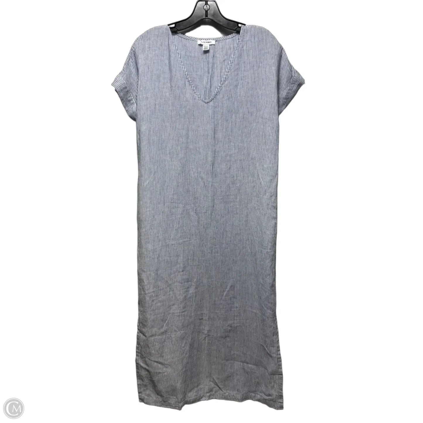 Linen Dress Casual Maxi By Pure Navy In Striped Pattern, Size: S