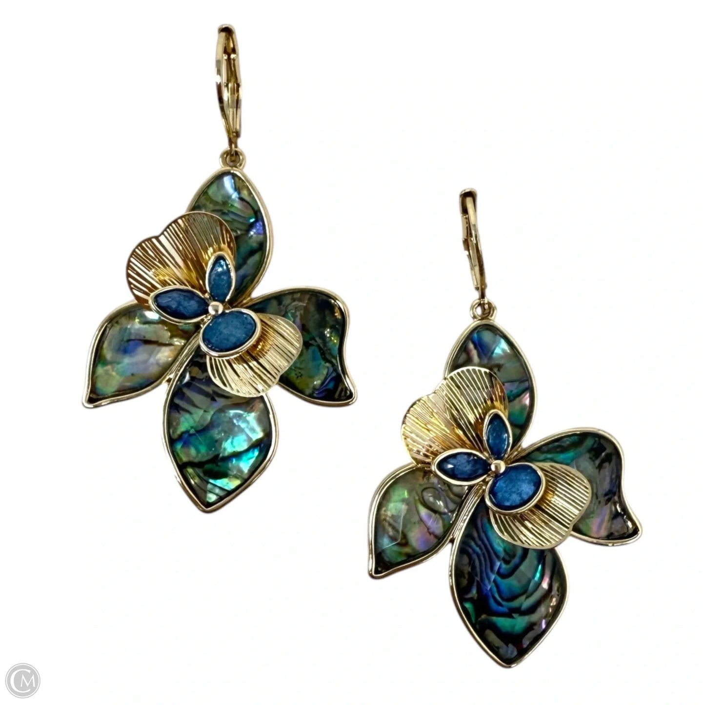 Gold-Tone Large Flower Drop Earrings By lonna & lilly