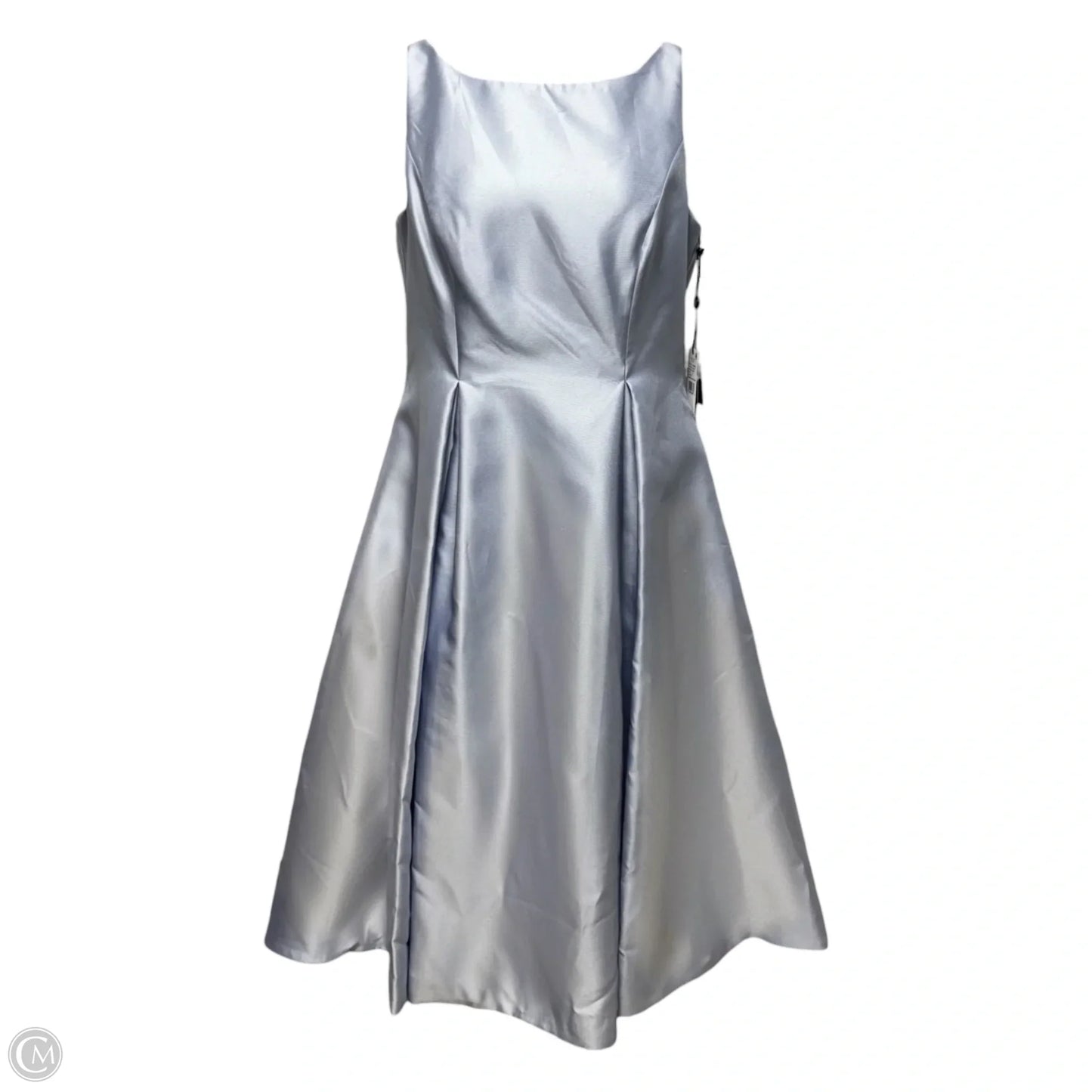 Sleeveless Tea Length Dress Party Midi By Adrianna Papell In Blue, Size: 12