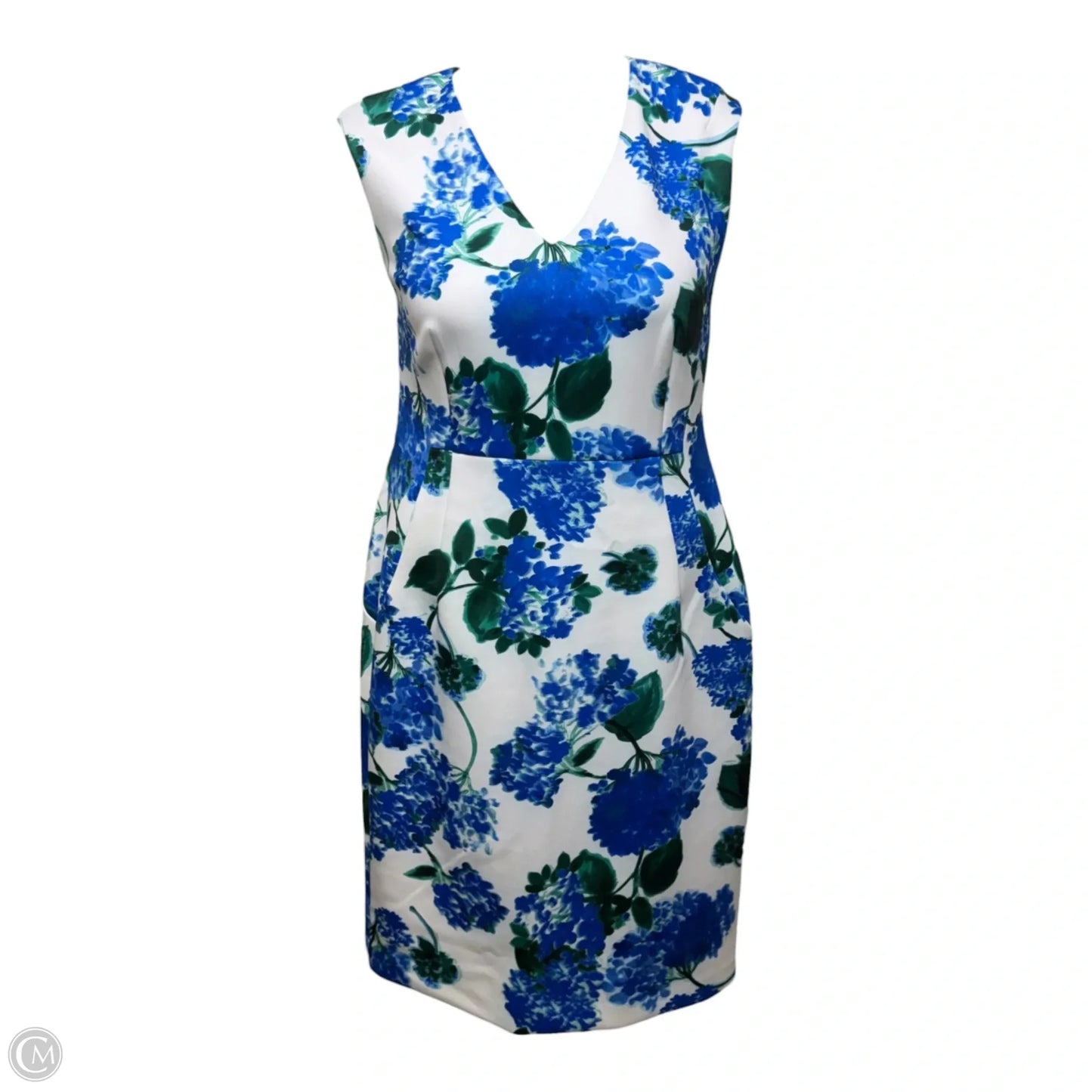 Dress Casual Midi By Calvin Klein In Floral Print, Size: 14