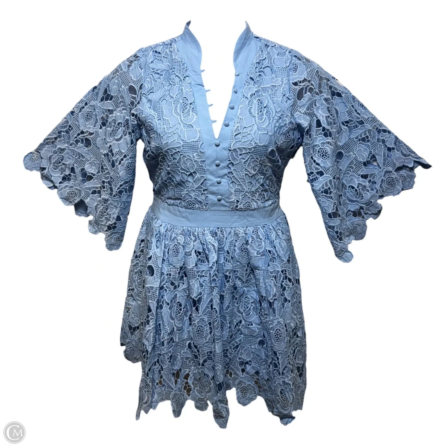 Button Up Eyelet Lace Dress
By Boston Proper In Blue, Size: M