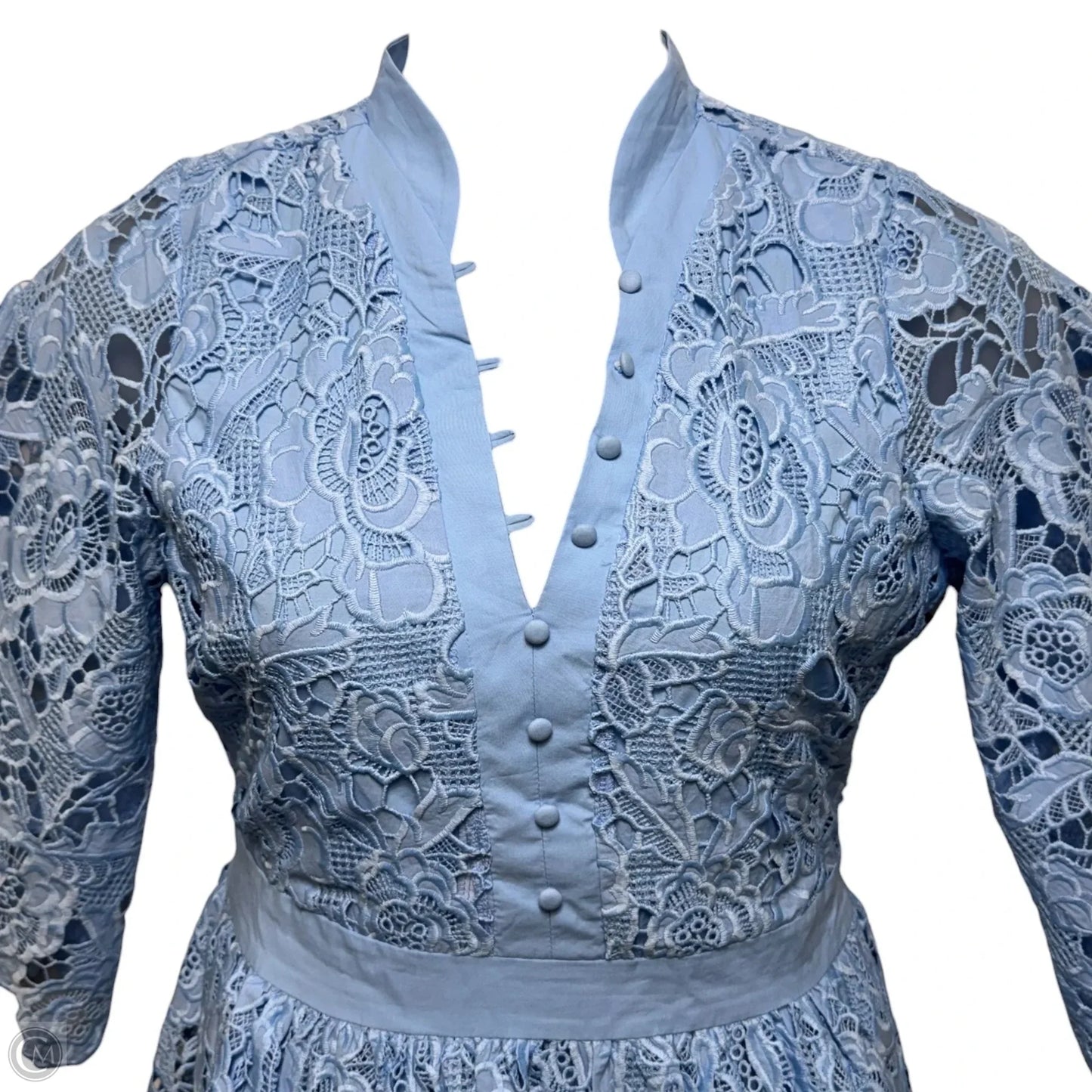 Button Up Eyelet Lace Dress
By Boston Proper In Blue, Size: M