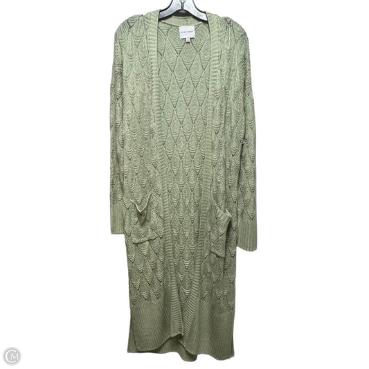 Sweater Cardigan By Pink Rose In Green, Size: L