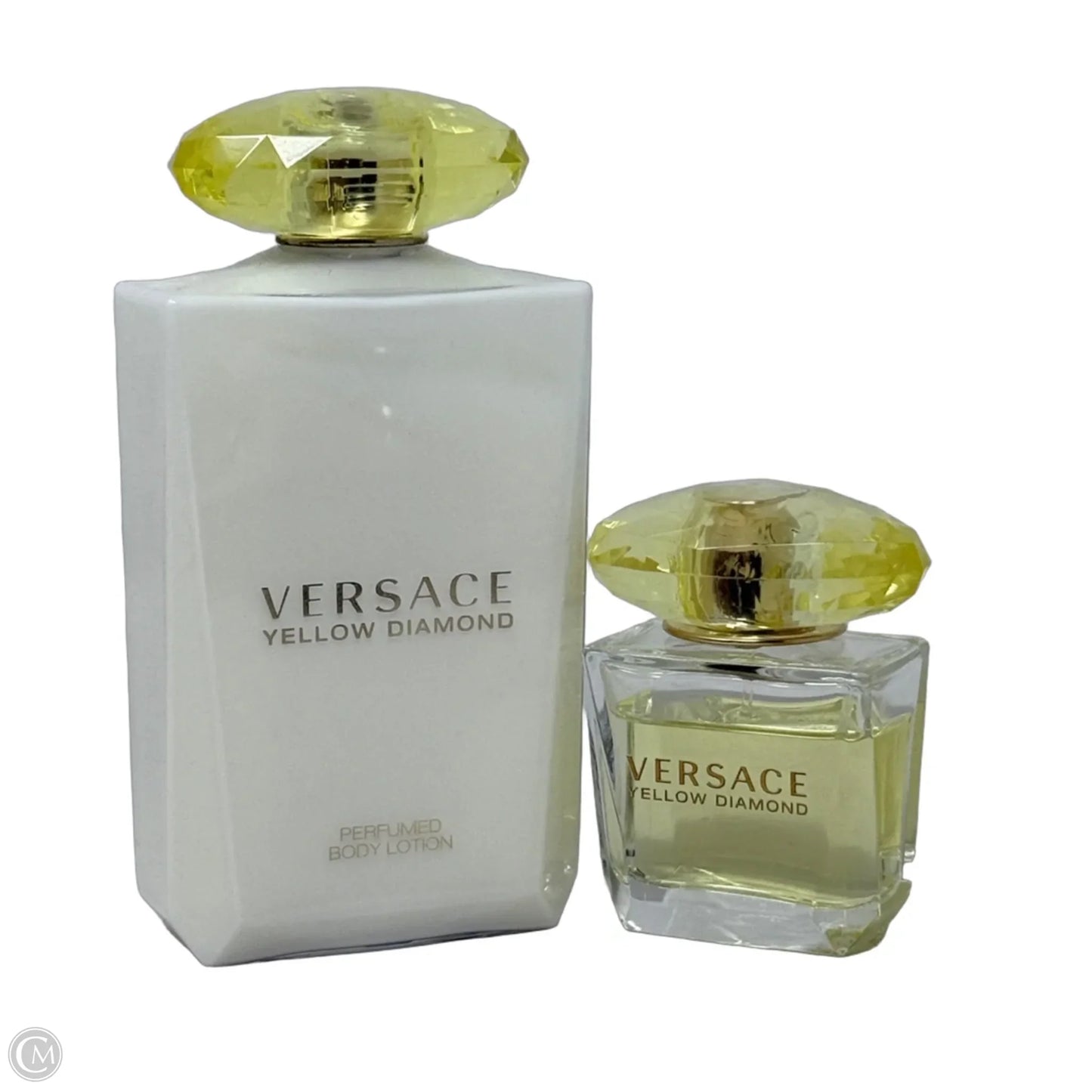 Yellow Diamond Body Lotion 290 ml & Eau de Toilette 30ml Set Luxury Designer By Versace, Size: