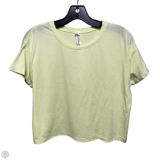 Athletic Top Short Sleeve By Lululemon In Green, Size: 6