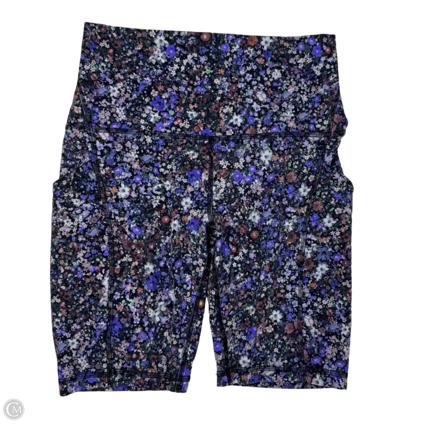 Athletic Shorts By Lululemon In Floral Print, Size: 6