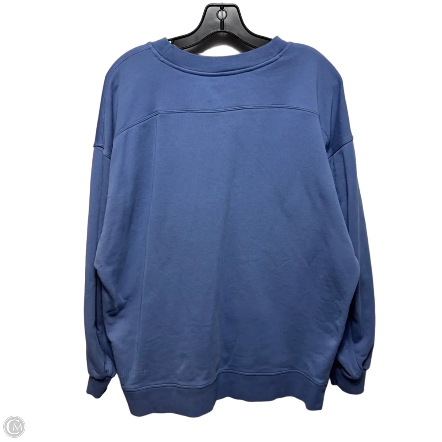 Athletic Top Long Sleeve Crewneck By Lululemon In Blue, Size: 6