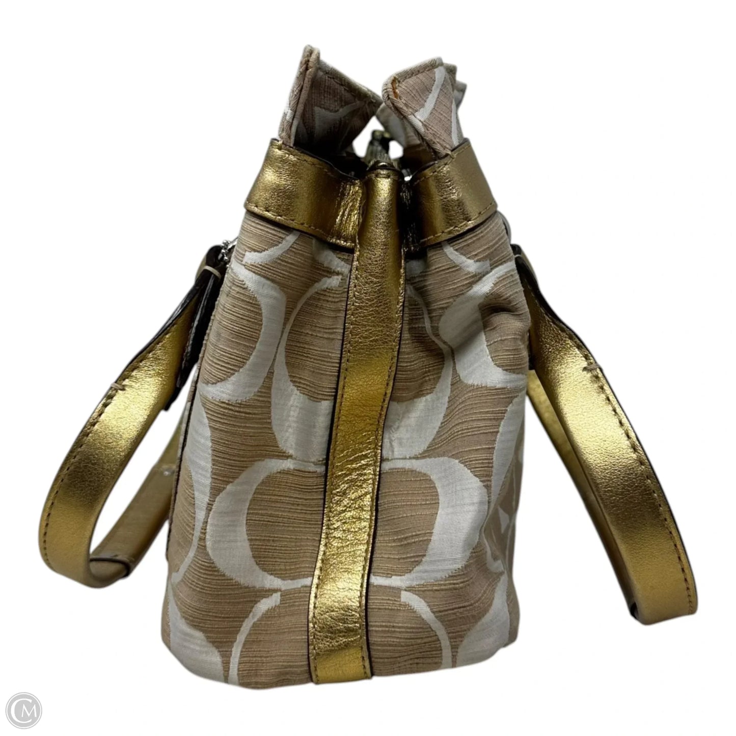 AS IS Penelope Signature Handbag Designer By Coach, Size: Medium