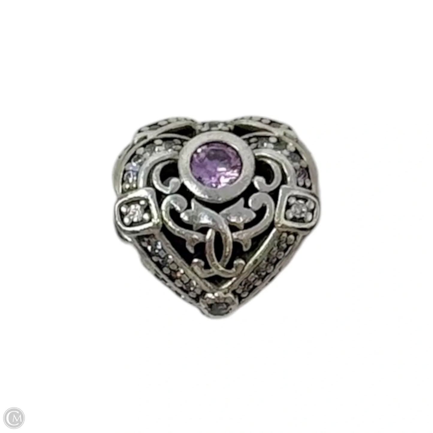 Opulent Heart Sterling Silver Bracelet Charm By Pandora