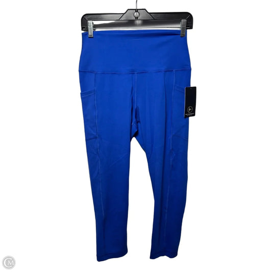 Athletic Capris By 90 Degrees By Reflex In Blue, Size: L