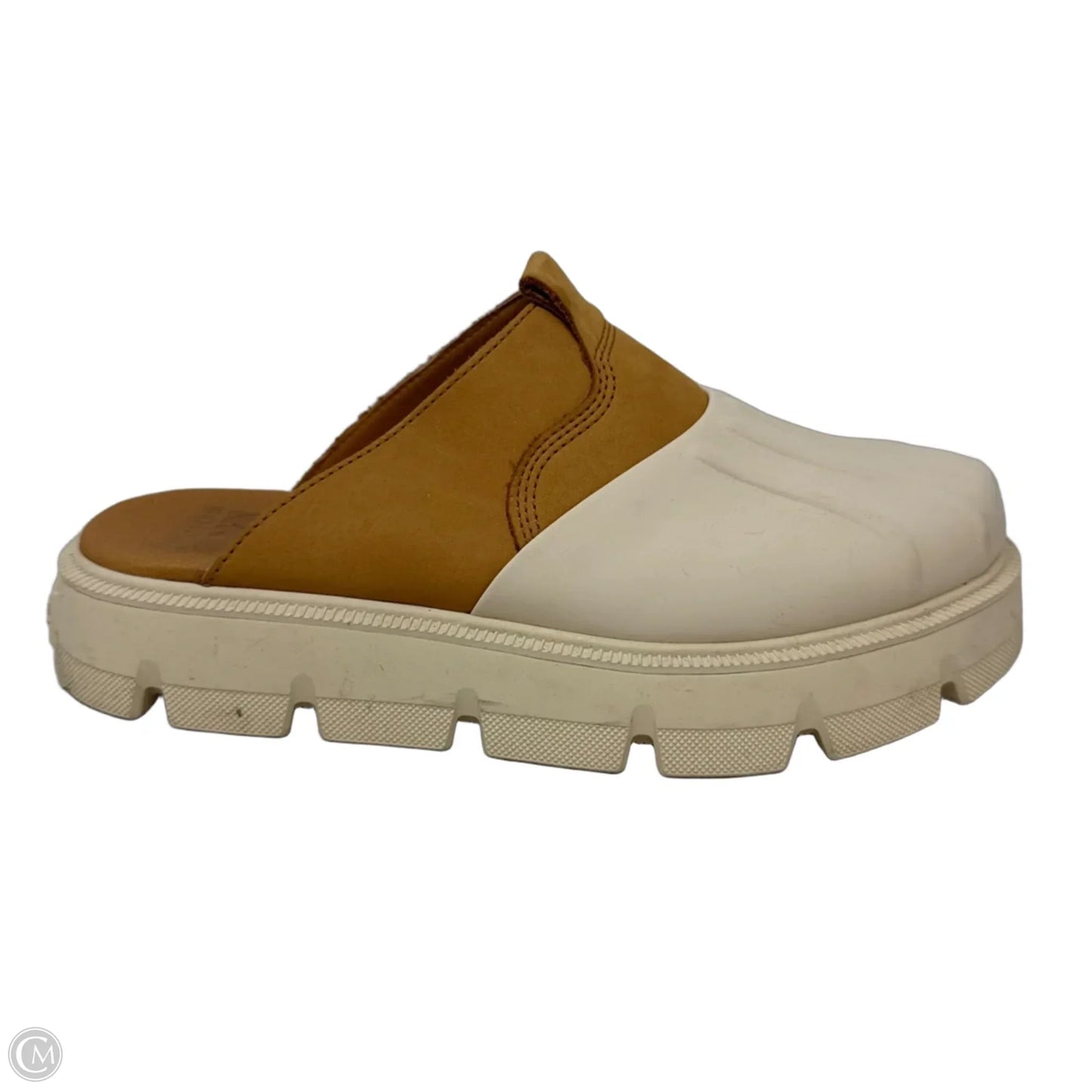 Shoes Heels Platform By Sorel In Cream & Tan, Size: 8.5