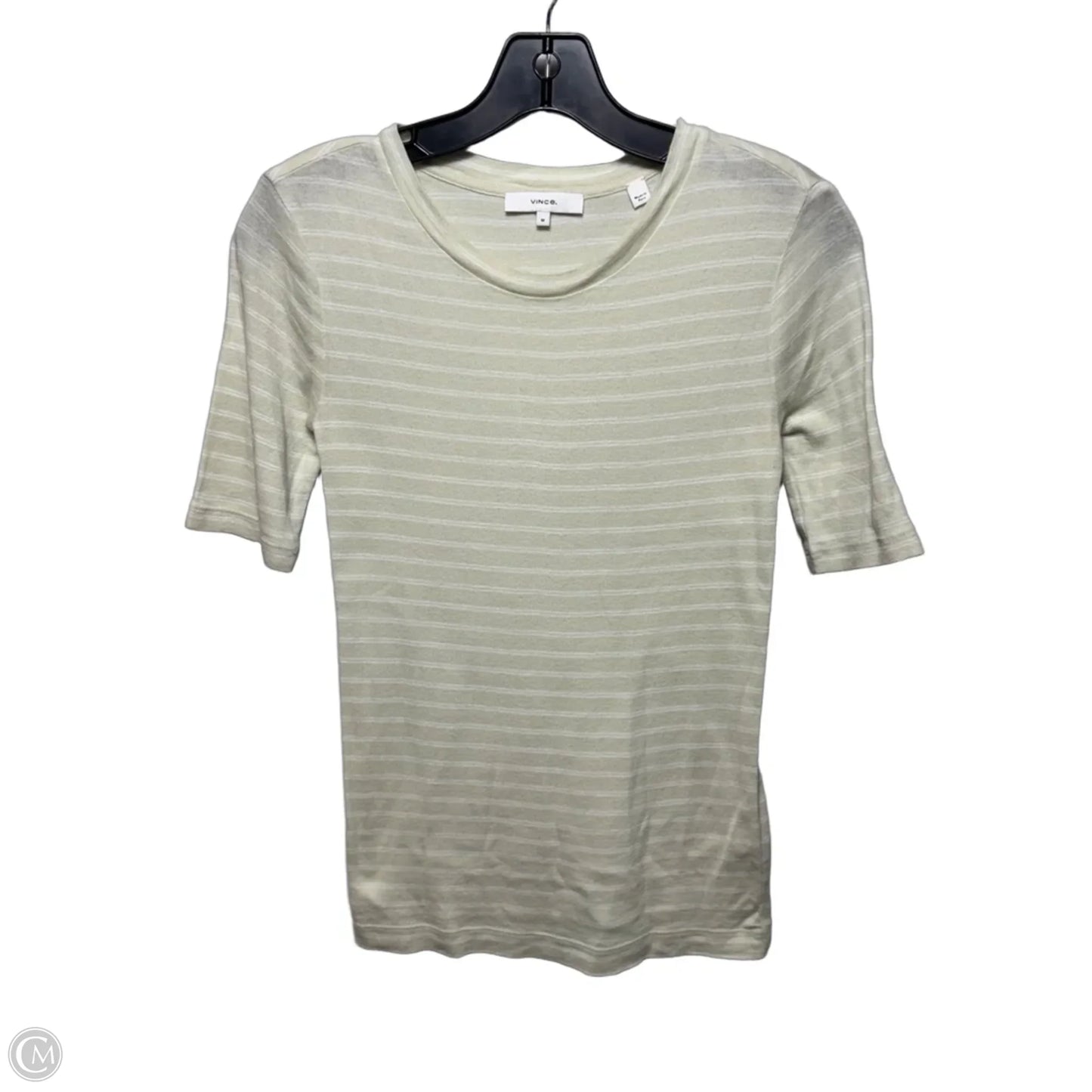 Top Short Sleeve Basic By Vince In Green, Size: M
