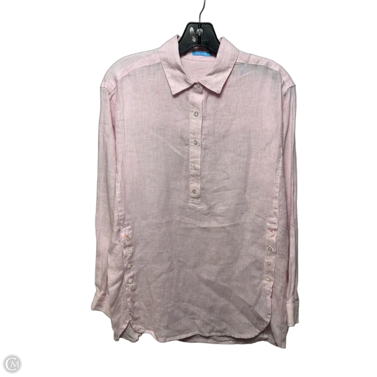 Linen Top Long Sleeve By J Mclaughlin In Striped Pattern, Size: Xs