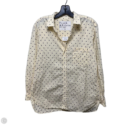Joedy Button Up Shirt By Frank And Eileen In Blue & Yellow, Size: S