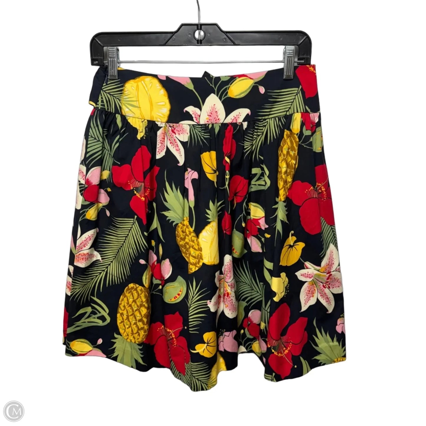 Skirt Midi By Brooks Brothers Red Fleece In Floral Print, Size: 4
