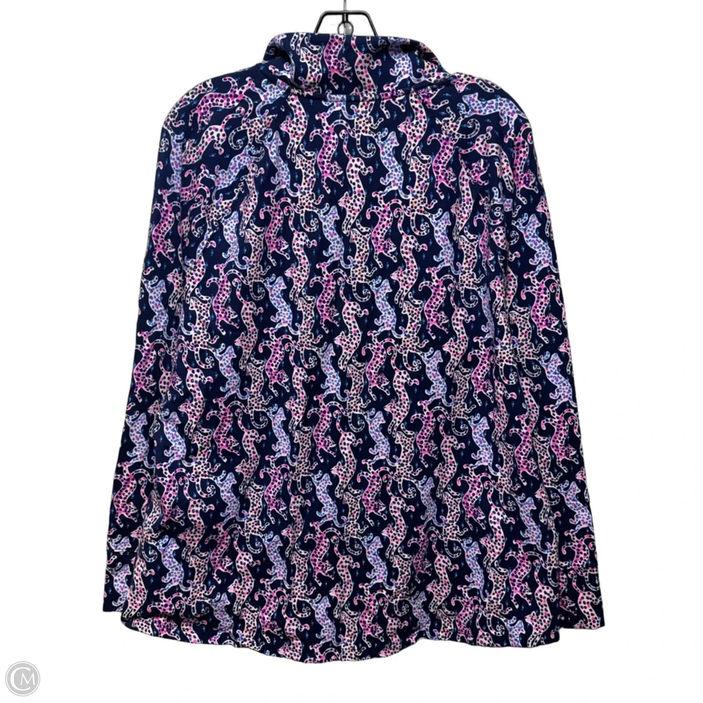 Skipper Popover Jacket Designer By Lilly Pulitzer In Animal Print, Size: Xxl