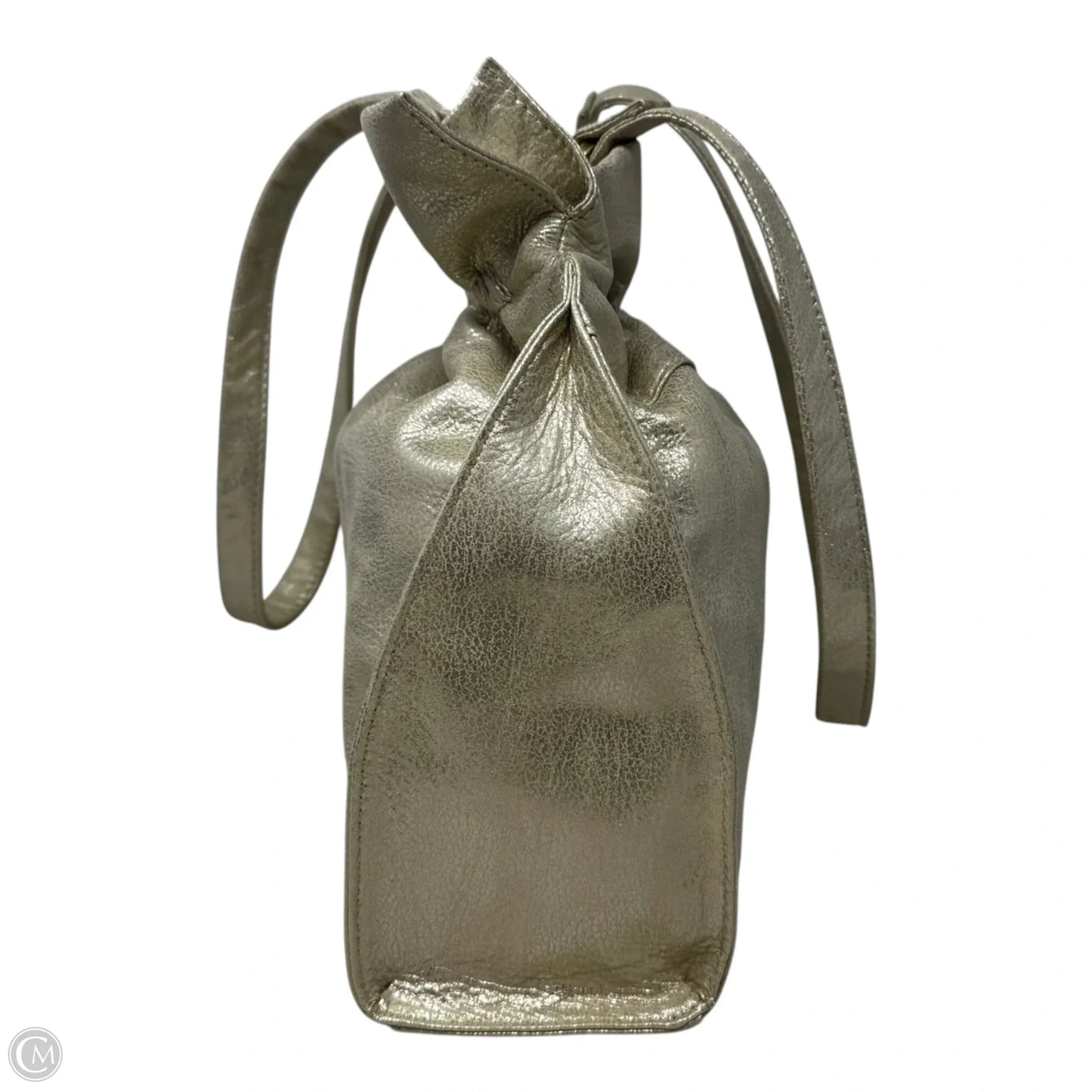 Caliber Metallic Tote Handbag Leather By Hobo Intl, Size: Large
