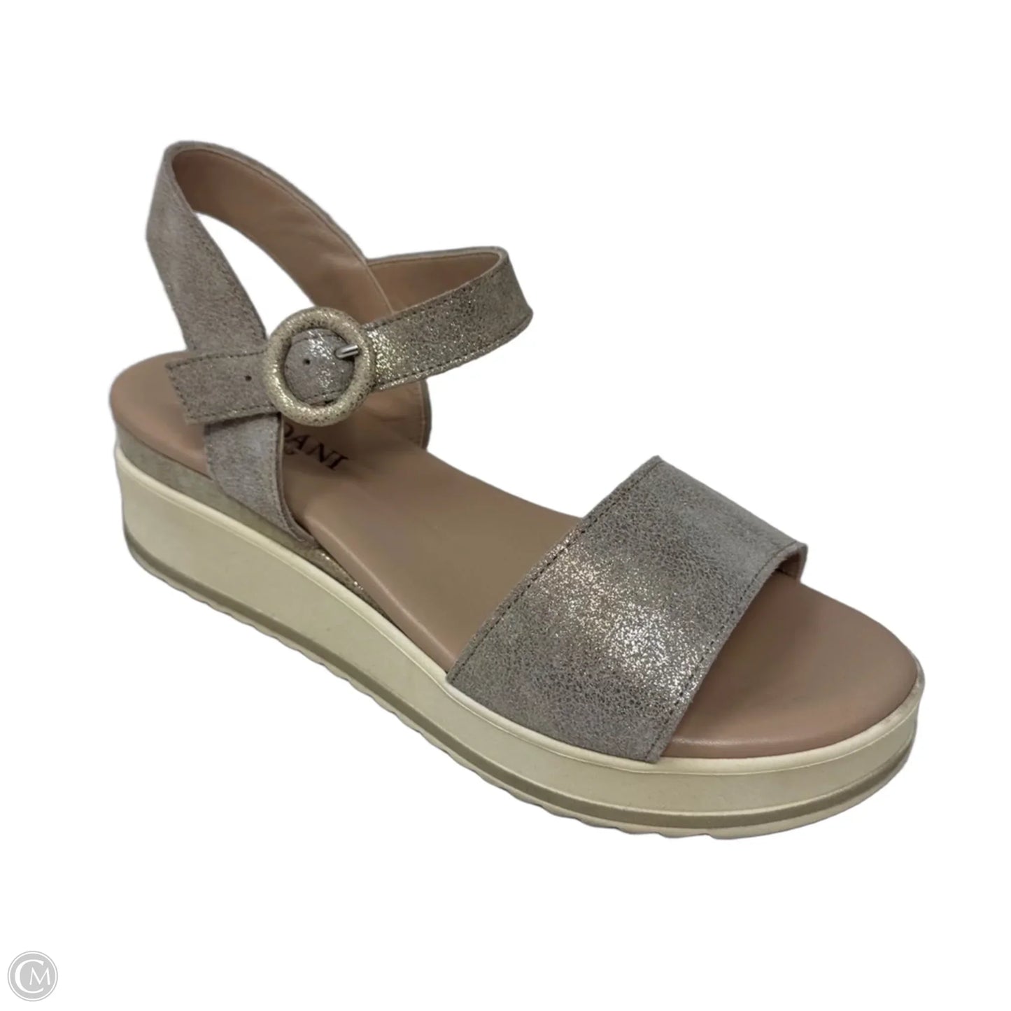 Sandals Heels Platform By Cordani In Gold, Size: 10