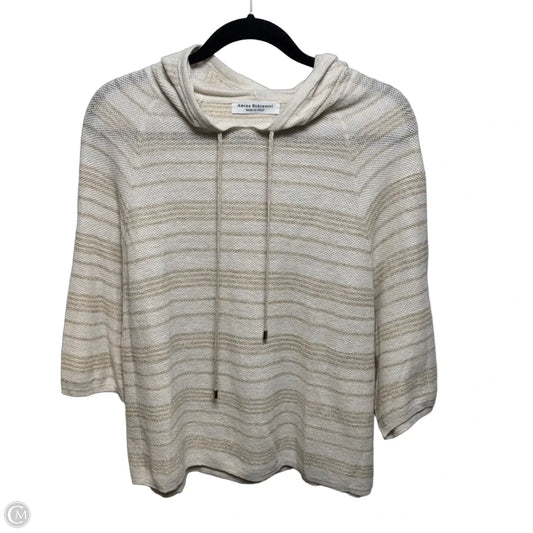 Linen Blend Sweater By Amina Rubinacci In Cream, Size: M