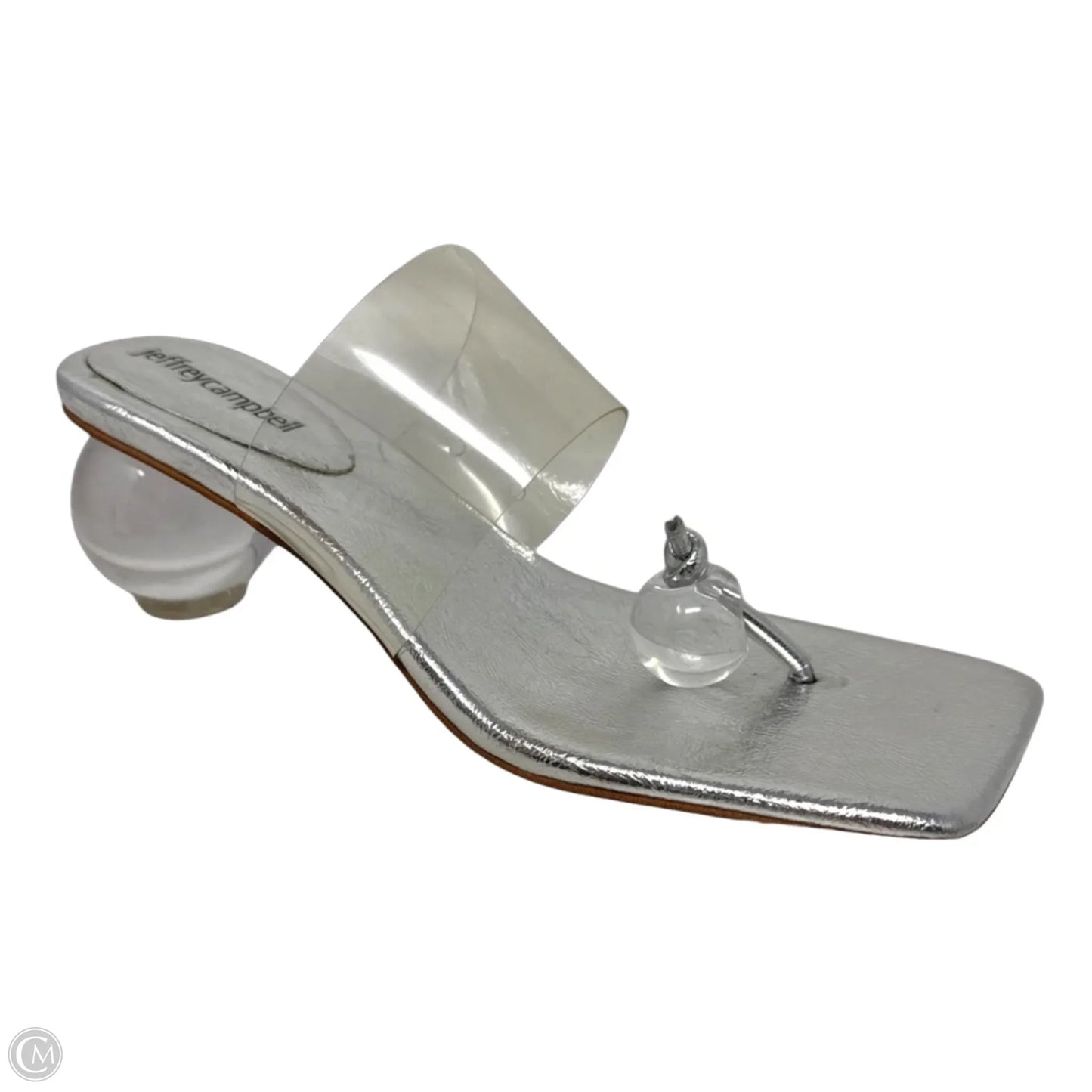 Latus Orb Shoes Heels Kitten By Jeffrey Campbell In Clear, Size: 8