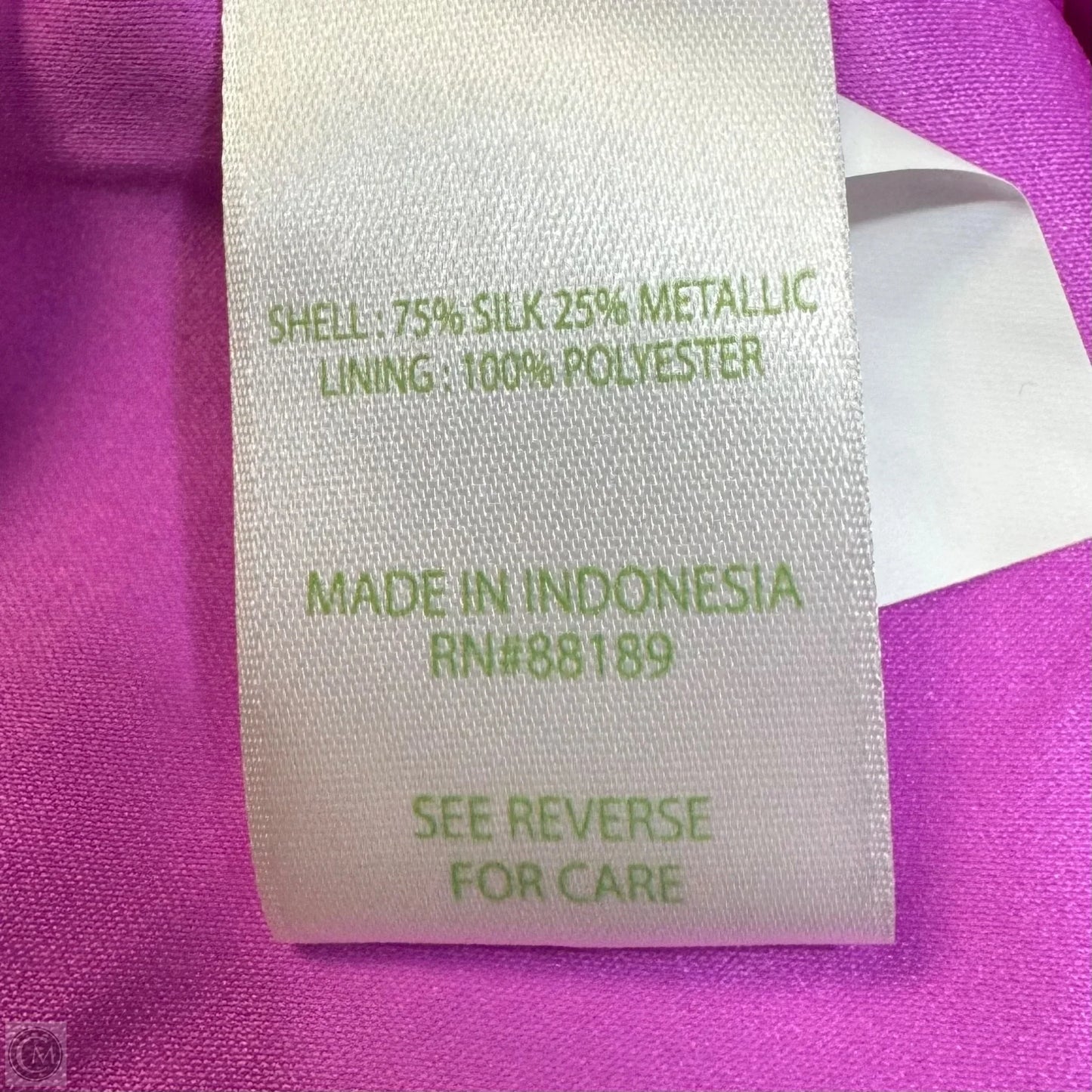 Sarita Silk Metallic Dress Designer By Lilly Pulitzer In Gold & Pink, Size: 0