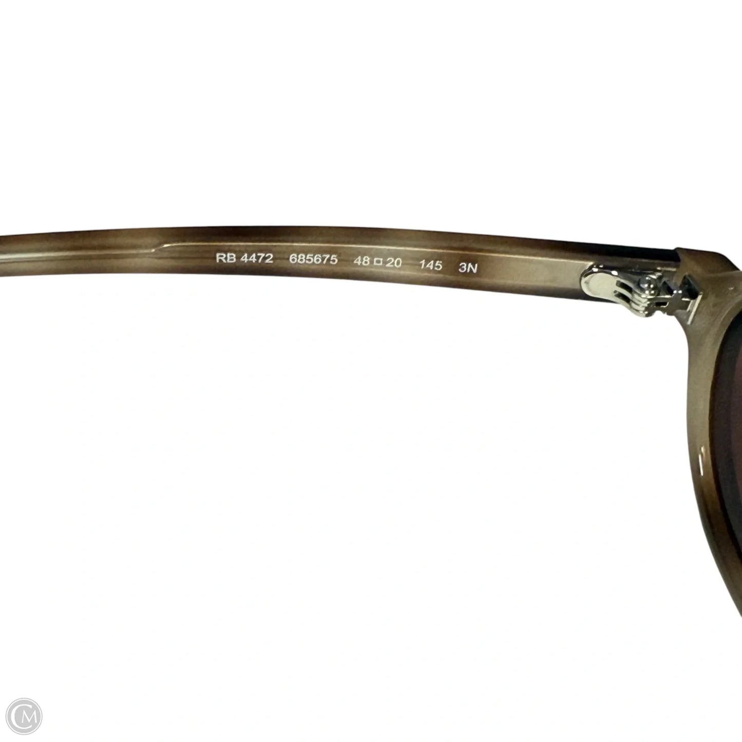 Khal Bio Based RB4472 Sunglasses In Polished Cream Havana Designer By Ray Ban, Size:
