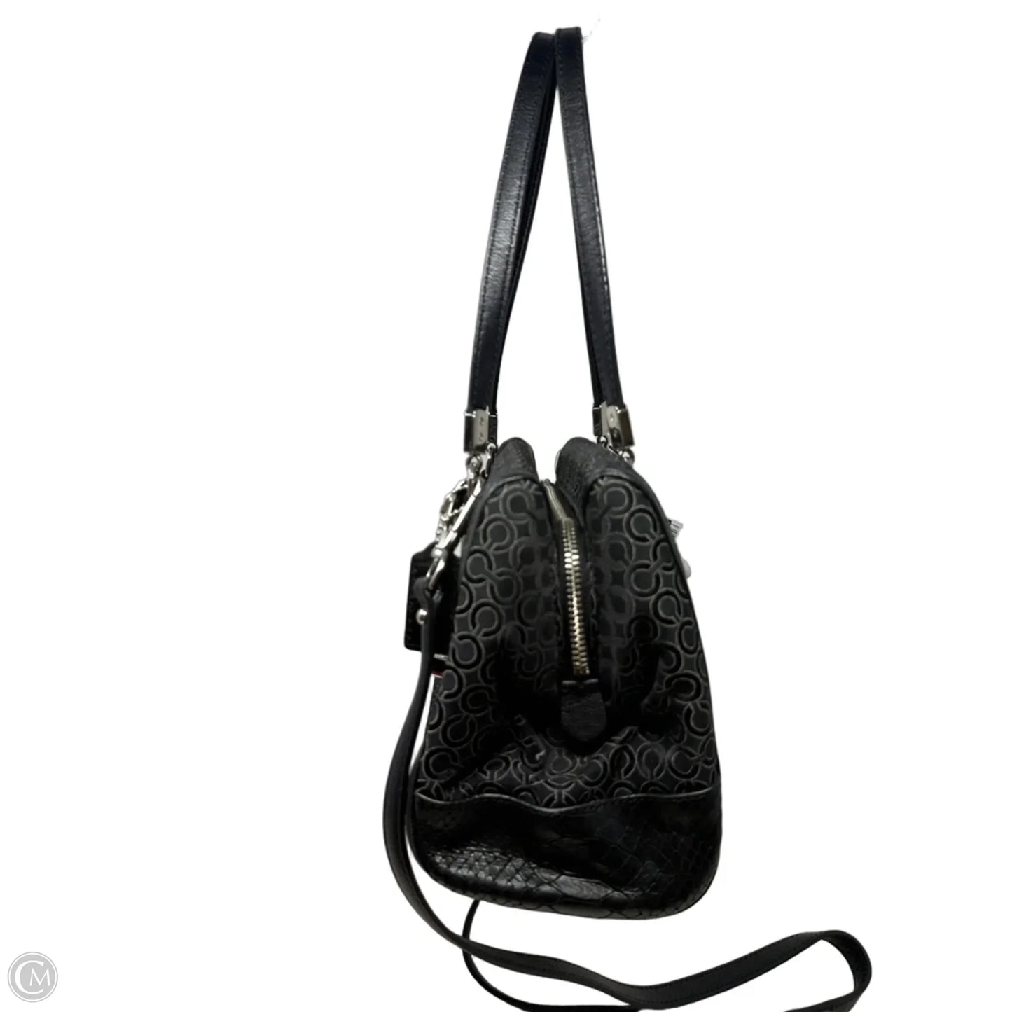 Vintage Madison Madeline East West Op Art Satchel Designer By Coach, Size: Medium