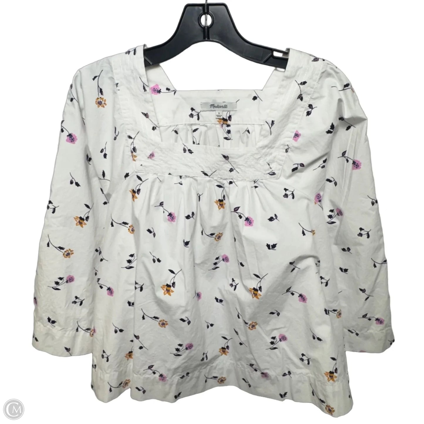 Top Long Sleeve By Madewell In Floral Print, Size: S