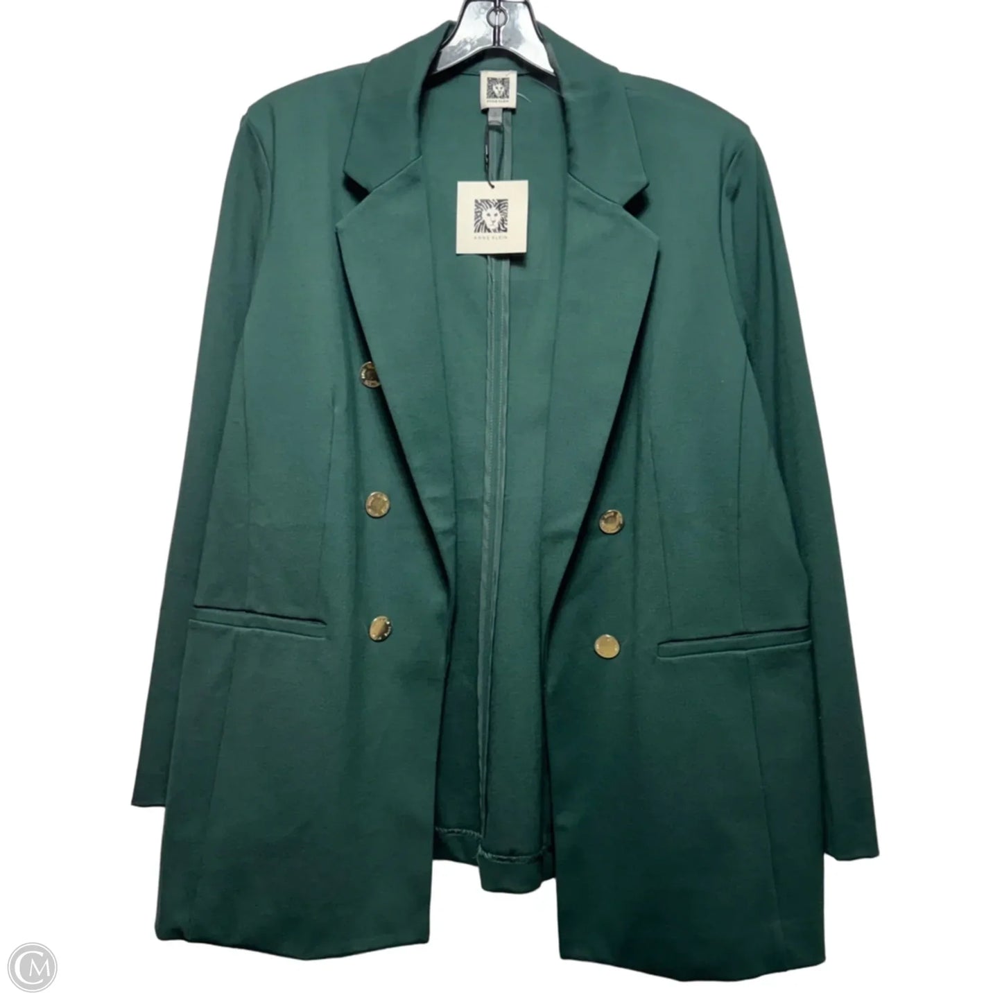 Blazer By Anne Klein In Green, Size: Xl