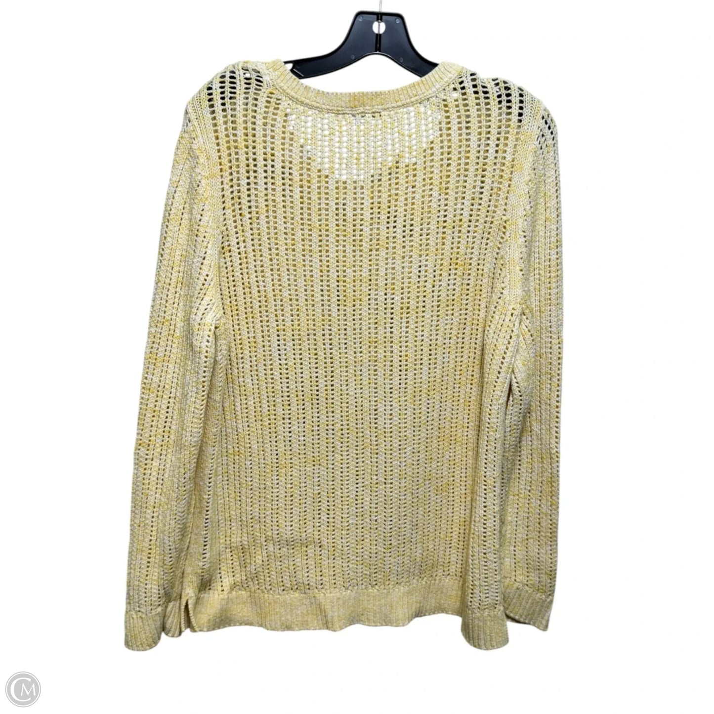 Sweater By Talbots In Yellow, Size: Xl