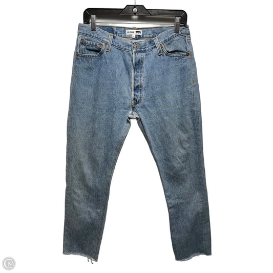 Jeans Straight By Re/Done x Levis In Blue Denim, Size: 4/27
