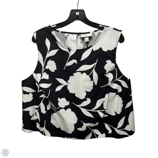 Top Sleeveless By Kate Spade For Target In Black & White, Size: Xxl