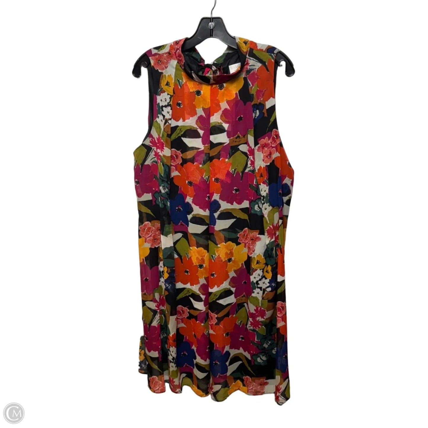 Dress Casual Midi By Signature By Robbie Bee In Floral Print, Size: 18