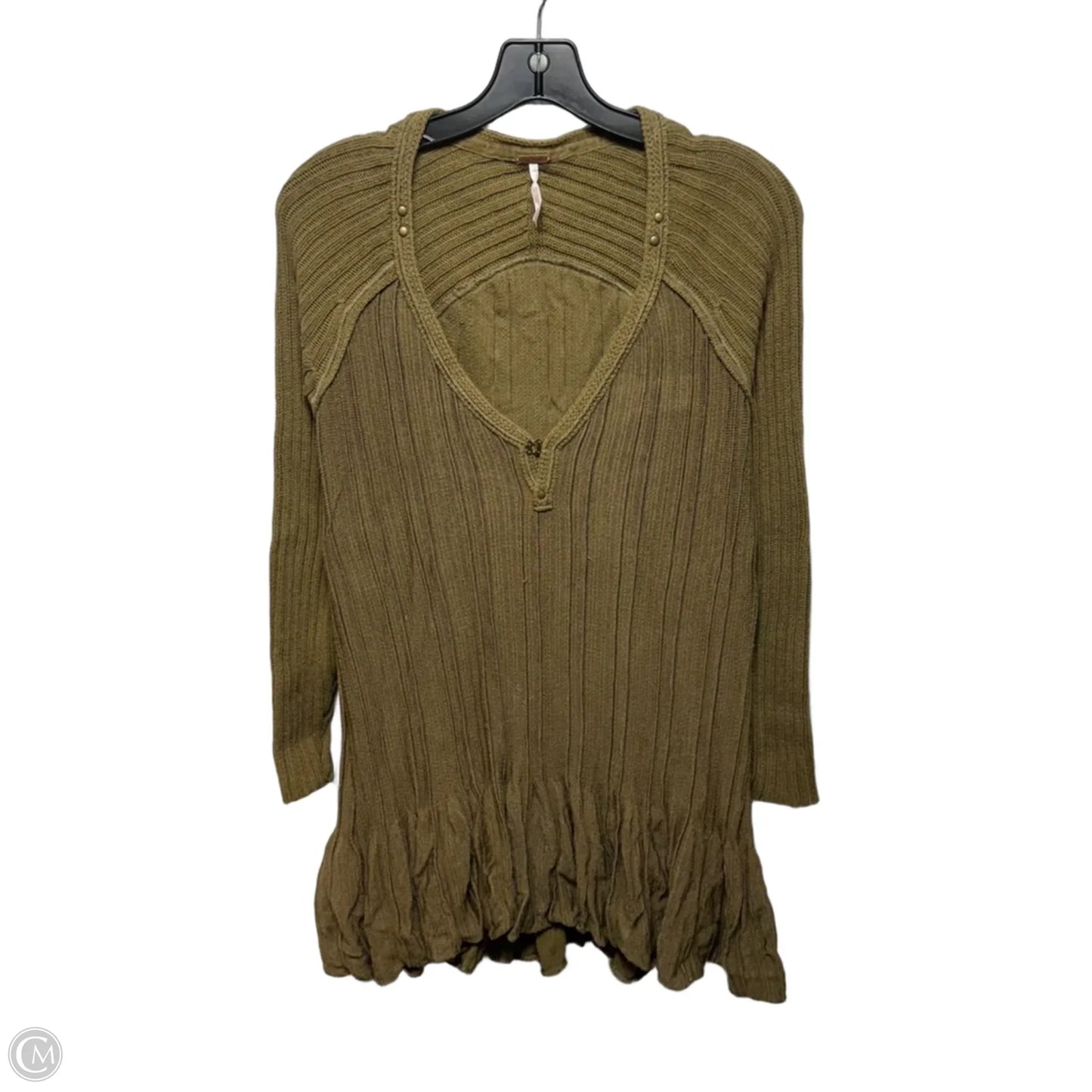 Sweater By Free People In Green, Size: Xs