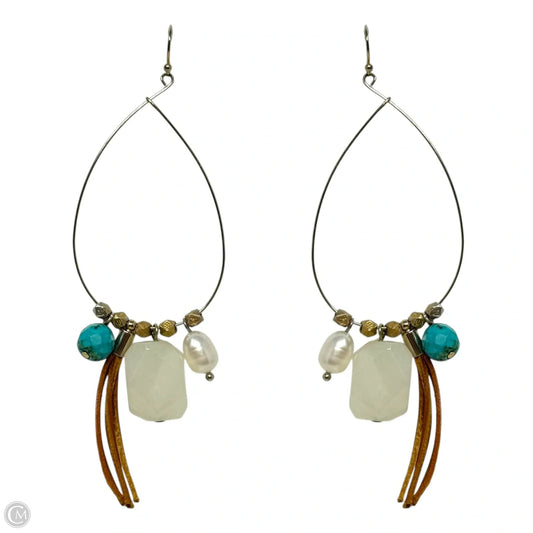 Tassel & Bead Teardrop Dangle Earrings