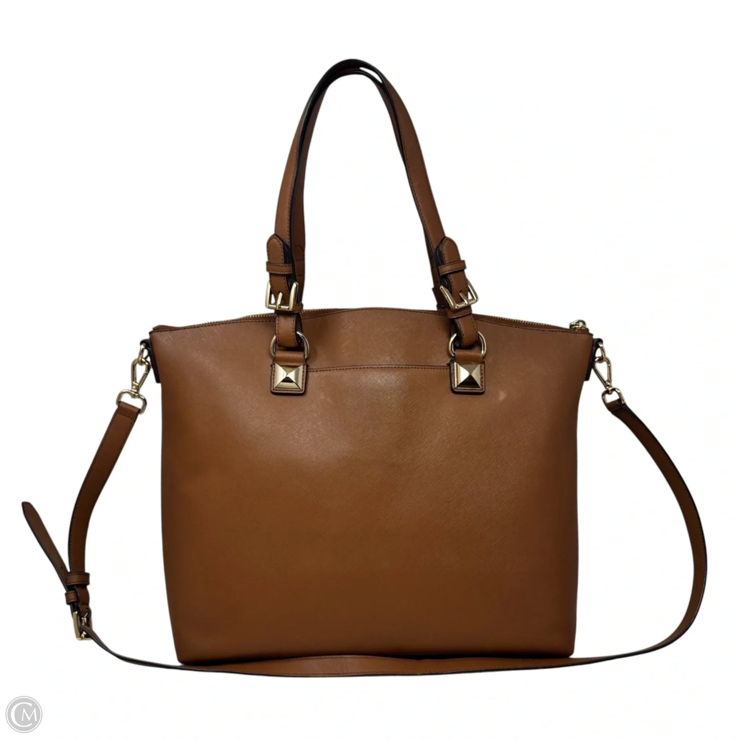 Karla Saffiano Handbag Leather By Michael By Michael Kors, Size: Large