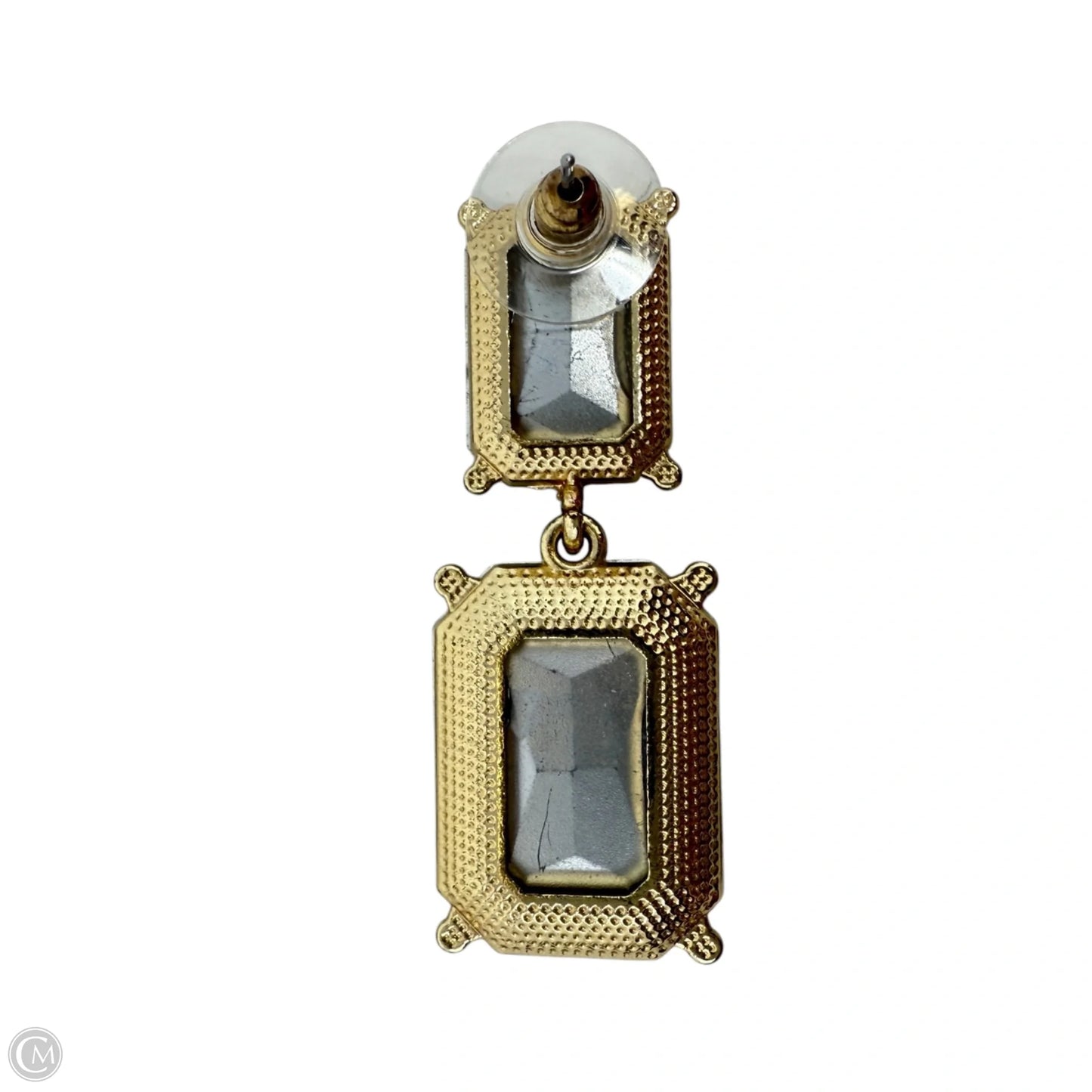 Emerald Cut Green Earrings Dangle/drop By Clothes Mentor