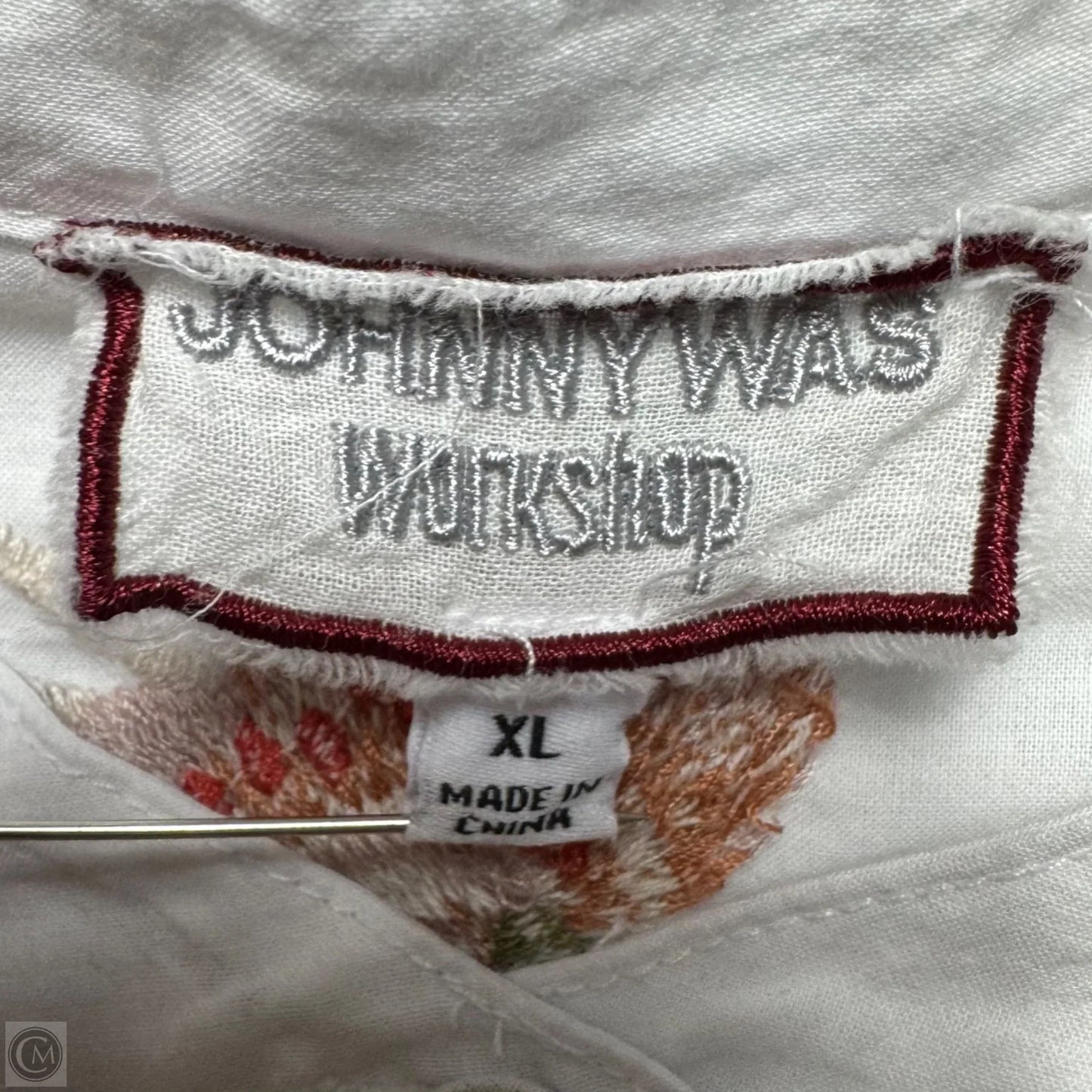Cherri Embroidered Shift Tunic Dress By Johnny Was In White, Size: Xl
