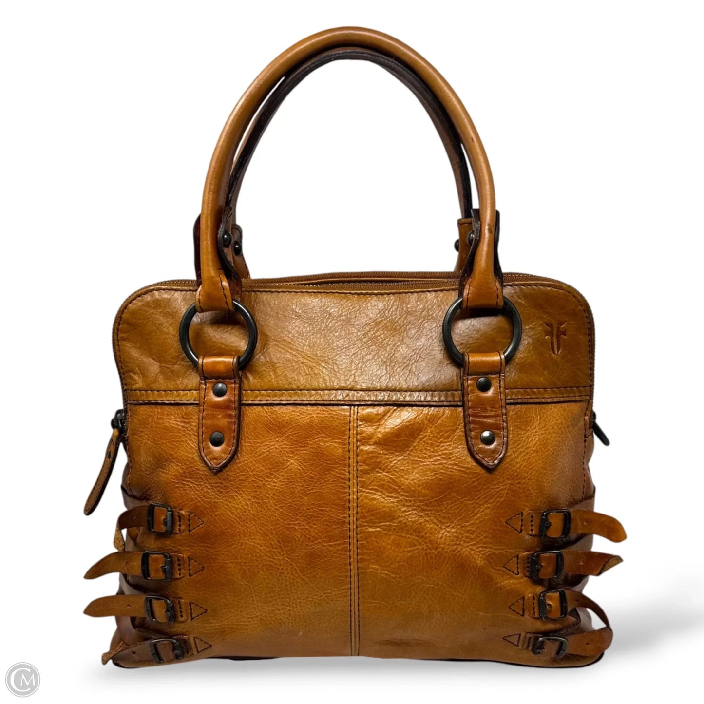 Selena Belted Handbag Designer By Frye, Size: Medium