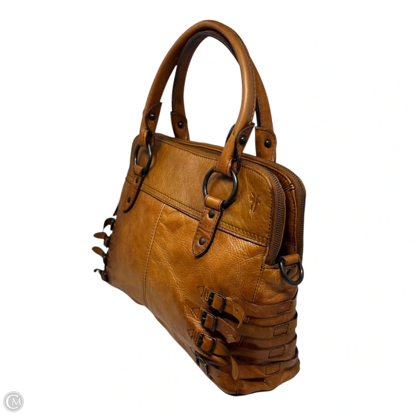 Selena Belted Handbag Designer By Frye, Size: Medium