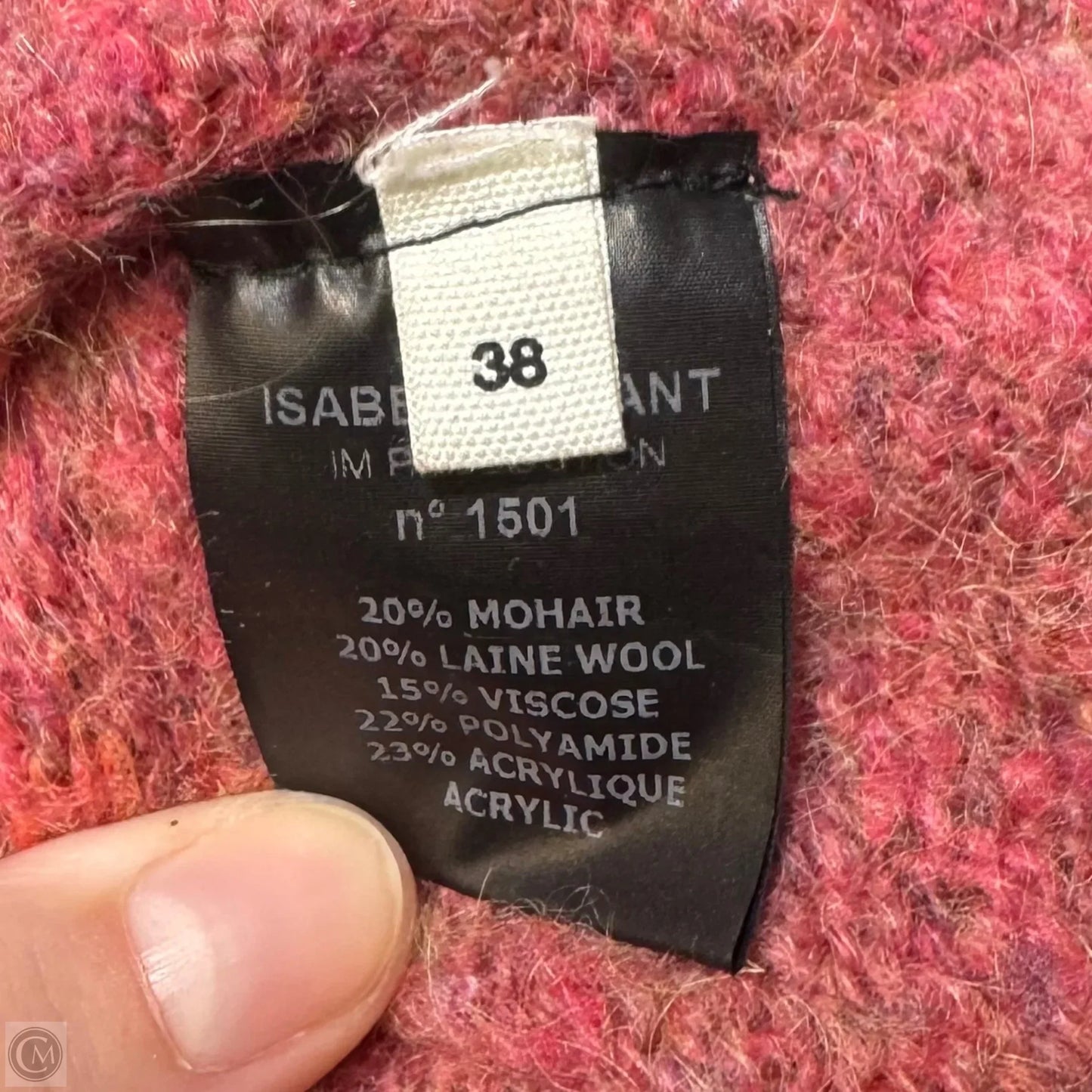 Distressed Mohair Blend Sweater Designer By Isabel Marant In Coral, Size: 4 (38)