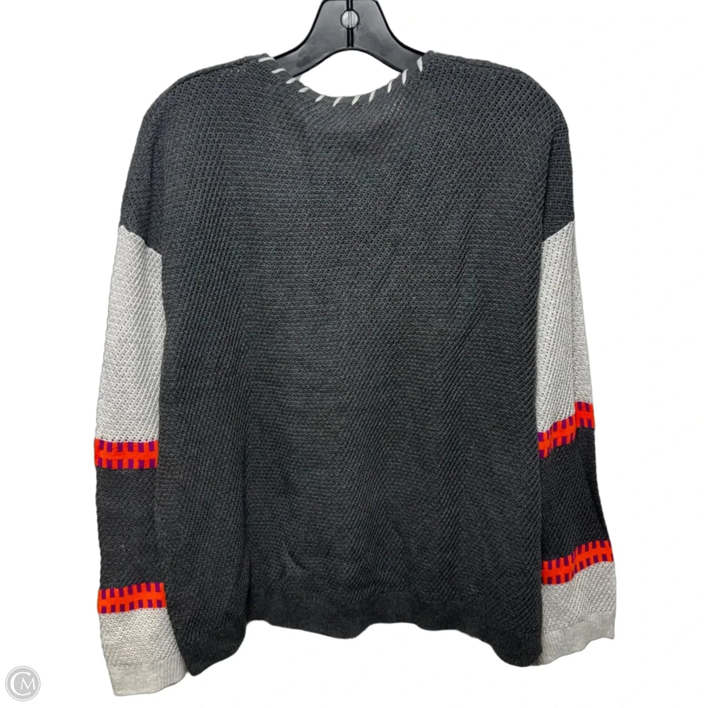 Knit Top Long Sleeve By Lisa Todd In Grey, Size: Xl