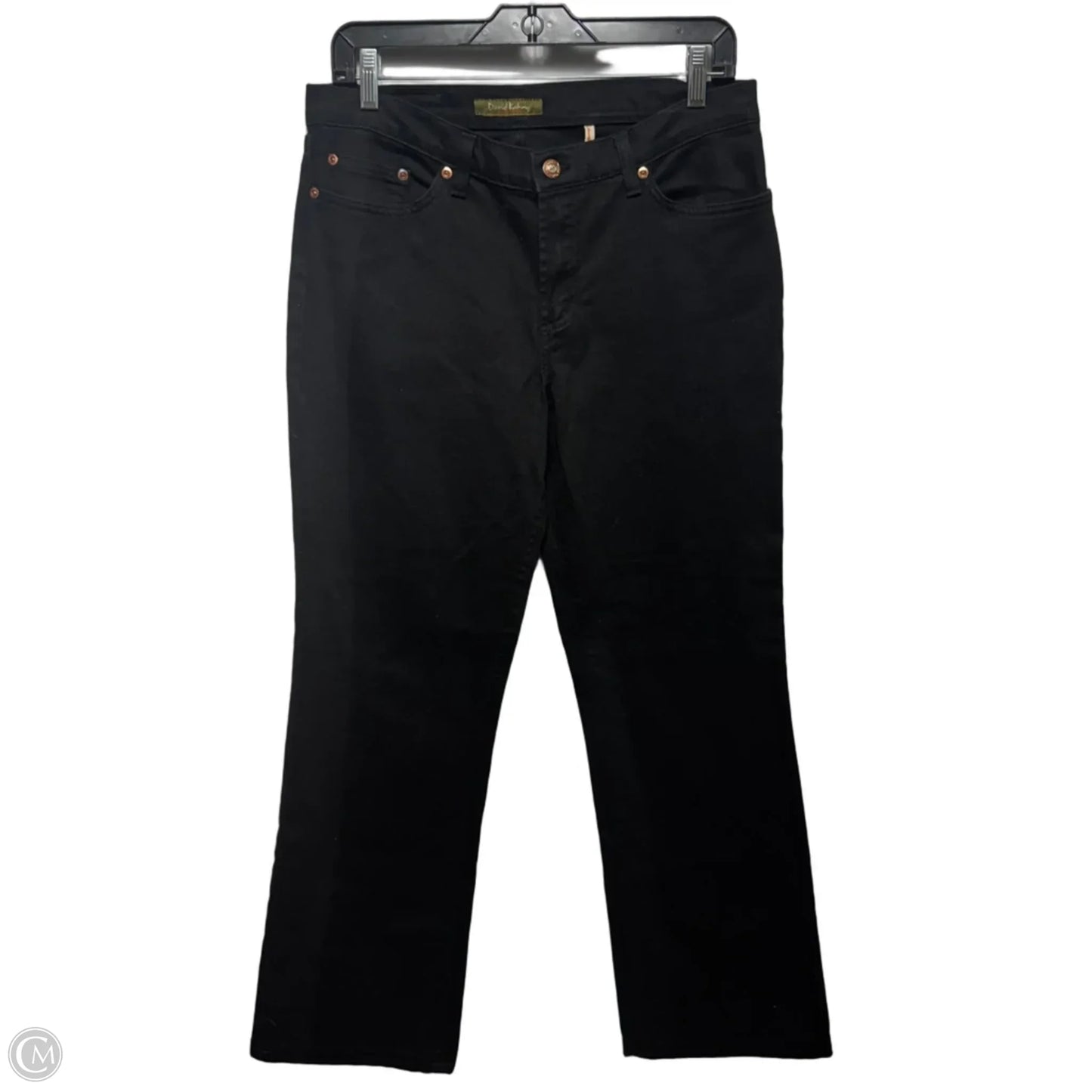 Lauren Jeans Straight By David Kahn In Black, Size: 10