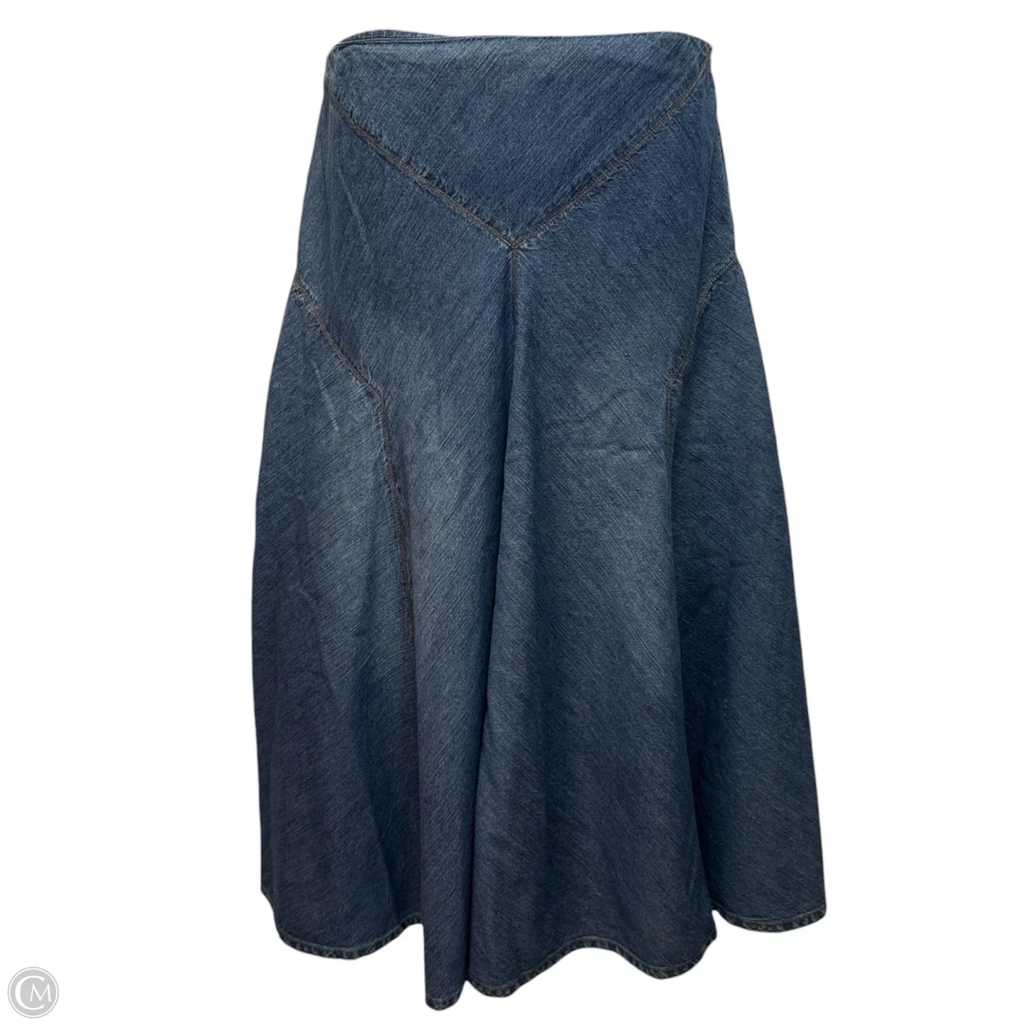 Denim Maxi Skirt By Lauren Jeans Co. By Ralph Lauren In Blue Denim, Size: 8